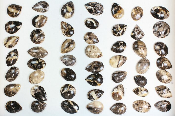 Lot: Polished Madagascar Black Opal Pendants - Pieces #138974